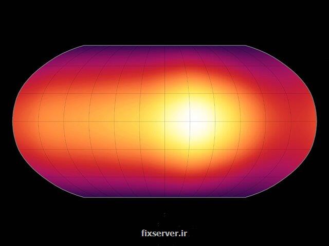نقشه آب و هوایی یك سیاره را ببینید