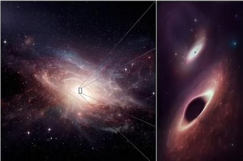 کشف ۲ سیاه چاله بر سر یک سفره