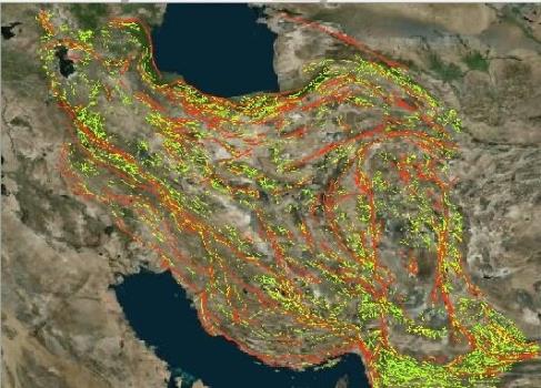 جنبایی قطعه ای از گسل سبزواران، مسبب زلزله امروز استان کرمان
